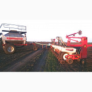 Посівний комплекс Massey Ferguson MF-555 з бункером Amity ST 250, Сумська область. Україна