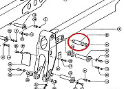 0003170840 палець стріли CLAAS Targo K-70, Caterpillar 512, Київська обл. Україна