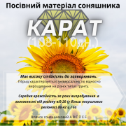 Насіння соняшника гібрид Карат (SU) - стійкий до вилягання та посухи, Київ. Україна
