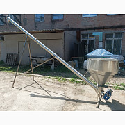 Трубчастий гвинтовий конвеєр, транспортер для ягід D250 L4000, Закарпатська область. Україна