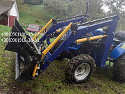 Швидкознімний фронтальний навантажувач на японський міні-трактор. Оріхів
