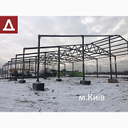 Двосхилий Ангар 15х42х4 (каркас, ферми) під склад, цех, виробництво, зерно, Харківська область. Украина