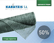 Сетка затеняющая Karatzis зеленая (6х50) 50%, Одеська обл. Україна